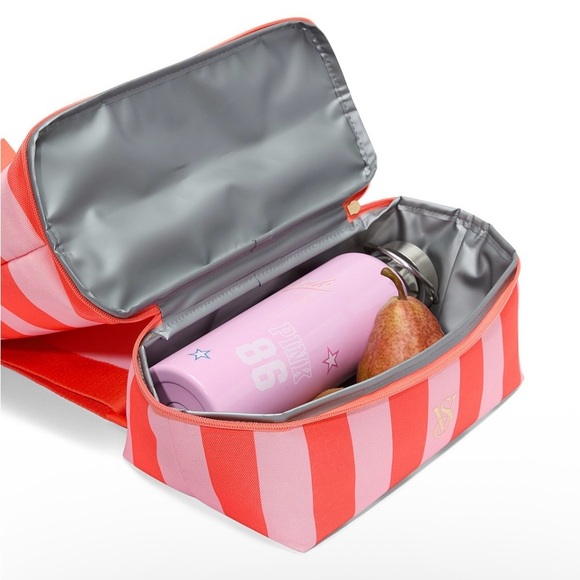 Victoria’s Secret Pink Stripe Beach Bag + Cooler Backpack | NWT - Picture 3 of 4